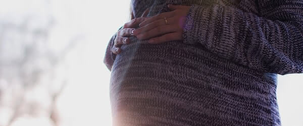 A pregnant belly