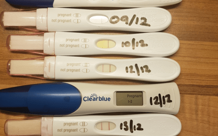 Kate & CAtherine Pregnancy test