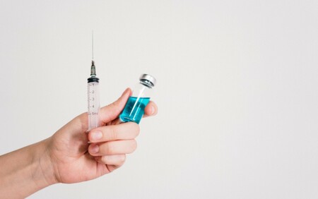 Syringe in hand