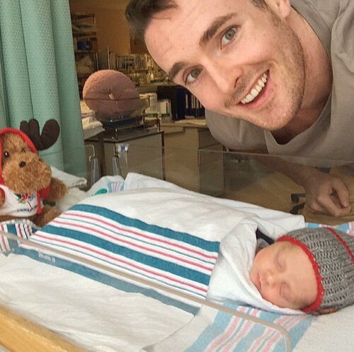 Cormac with newborn Odhran