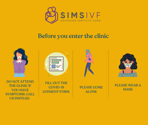 Sims IVF COVID guidelines