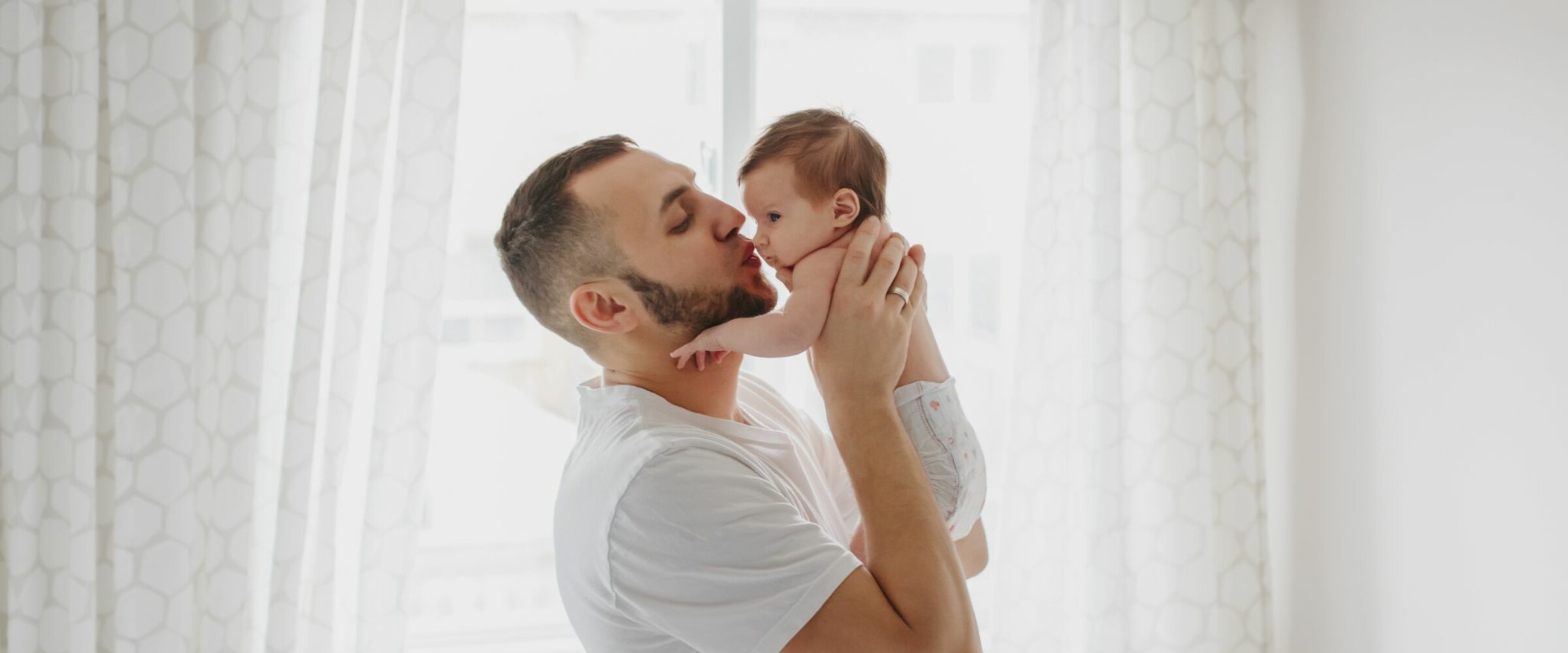 Dad and baby
